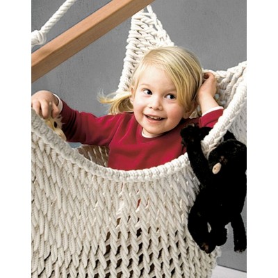 Babyschwinger-Set-Plus. avec réglage de hauteur sans faille avec mousqueton, sac à corde universelle, matelas bébé