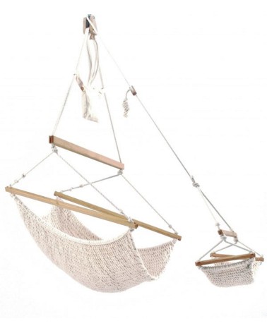 Dream swinger XL Set Plus de algodón orgánico con ajuste de altura