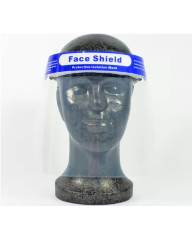 Transparentes Gesichtsvisier - Gesichtsschild - Gesichtsschutz,  33x22cm- Material: PET
