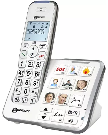 Schwerhörigentelefon mit Bildtasten - Schnurlos - Geemarc AmpliDECT 295
